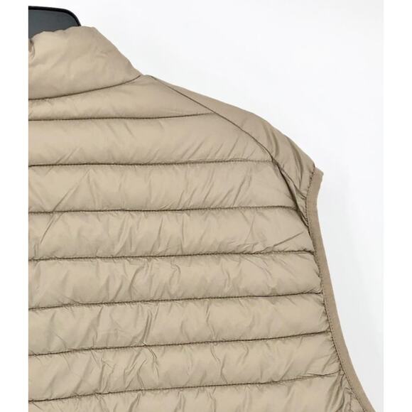 Save the Duck Womens Giga 16 Puffer Vest XXL Dune Beige Full Zip Mock Neck NWT - Picture 4 of 8